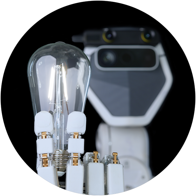 Robot with Lightbulb 650X650